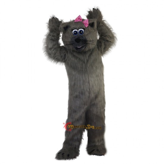Grey Cat Mascot Costume Cosplay
