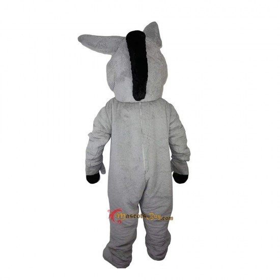Grey Donkey Ass Jackass Burro Moke Neddy Mascot Costume Cosplay