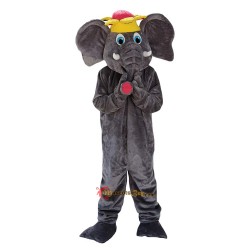 Grey Elephant Mascot Costume Cosplay