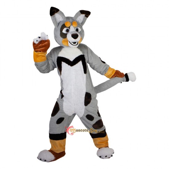 Grey Fox Dog Husky Mascot Costume Cosplay