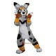 Grey Fox Dog Husky Mascot Costume Cosplay