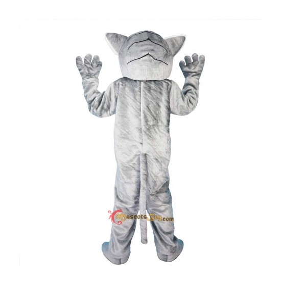 Grey Leopard Panther Cat Lynx Mascot Costume Cosplay
