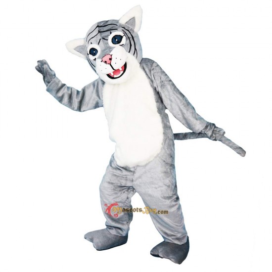 Grey Leopard Panther Cat Lynx Mascot Costume Cosplay