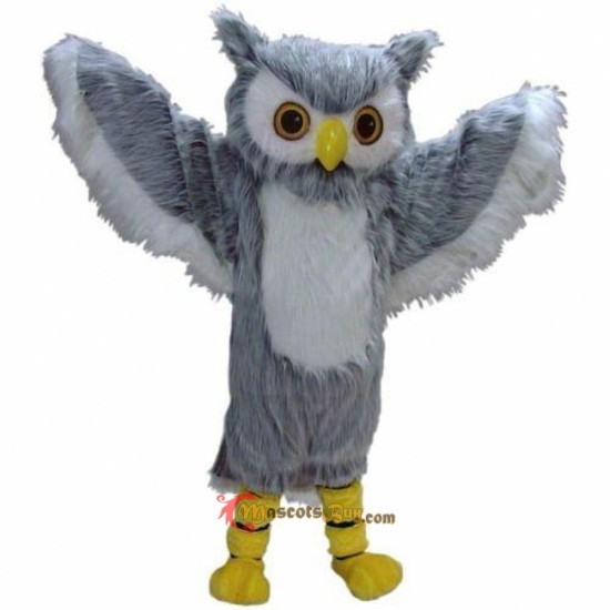 Grey Owl Mascot Costume Cosplay
