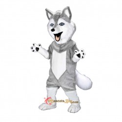 Grey Power Husky Mascot Costume Cosplay