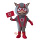 Grey Robot Mascot Costume Cosplay