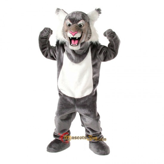 Grey Wildcat Mascot Costume Cosplay