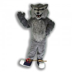 Grey Wolf Mascot Costume Cosplay