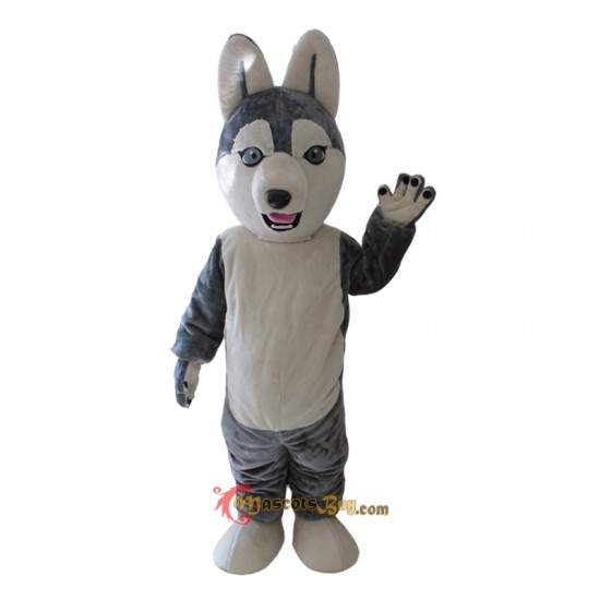 Grey Wolf Siberian Husky Mascot Costume Cosplay