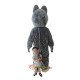 Grey Wolf Siberian Husky Mascot Costume Cosplay