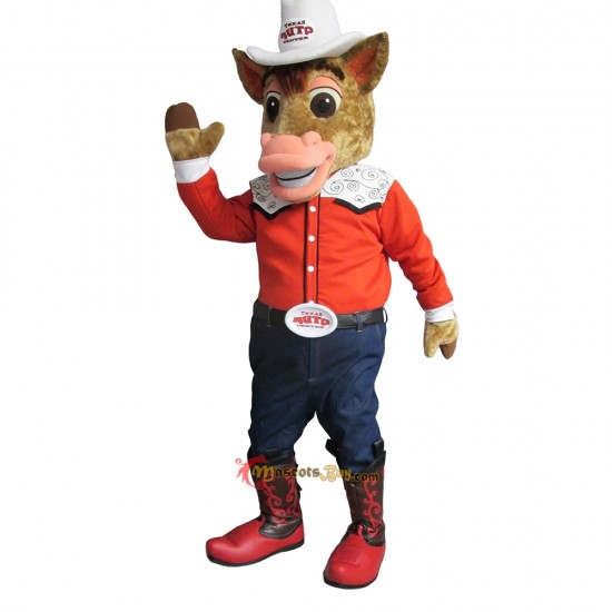 Handsome Friendly Horse Mascot Costume Cosplay