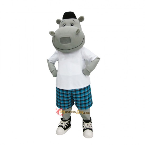 Handsome Hippo Mascot Costume Cosplay