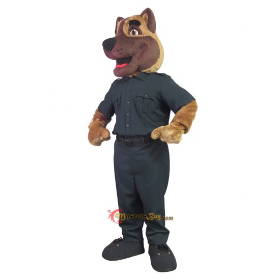 Handsome Police Dog Mascot Costume Cosplay