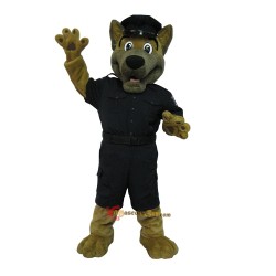 Handsome Police Dog Mascot Costume Cosplay