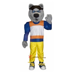 Handsome Ski Wolf Mascot Costume Cosplay