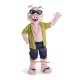 Handsome Swimming Pig Mascot Costume Cosplay