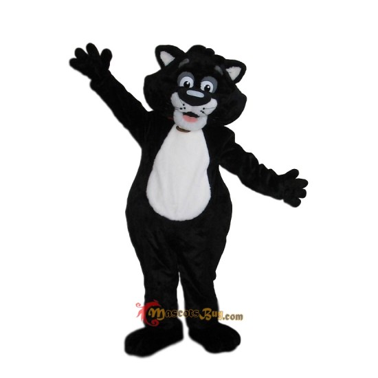 Happy Black Cat Mascot Costume Cosplay