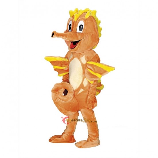Happy Cute Seahorse Mascot Costume Cosplay