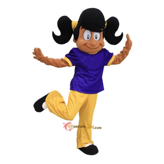 Happy Girl Mascot Costume Cosplay