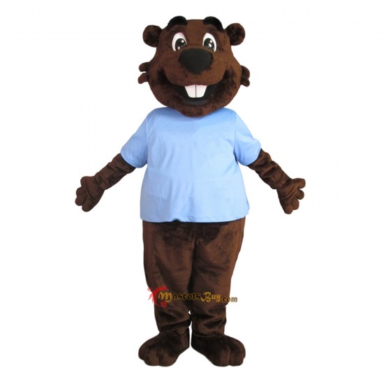 Happy Interesting Beaver Mascot Costume Cosplay