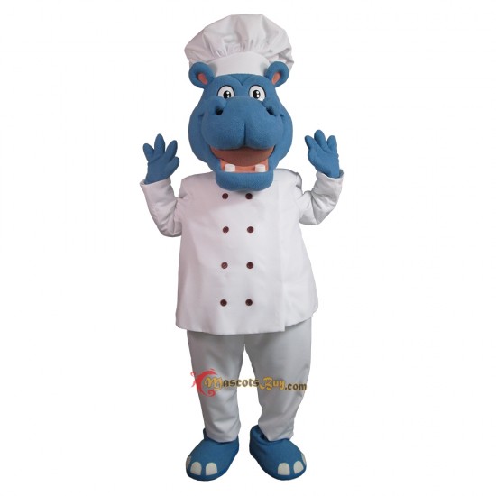 Healthy Friendly Hippo Mascot Costume Cosplay