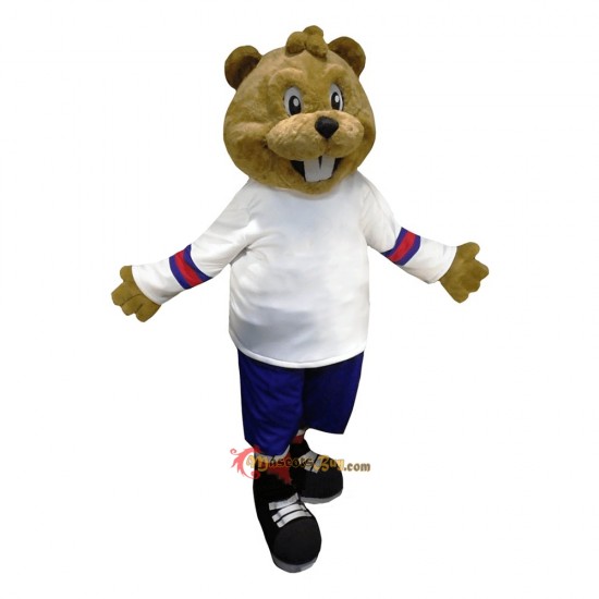 Hockey Beaver Mascot Costume Cosplay