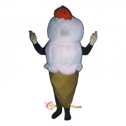 Ice Cream Cone (Bodysuit not included) Mascot Costume Cosplay