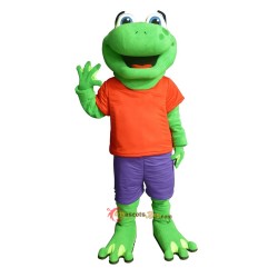 Jump On Over Jj Frog Mascot Costume Cosplay