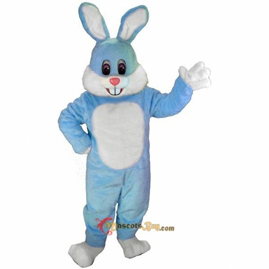 Light Blue Toon Rabbit Lightweight Mascot Costume Cosplay