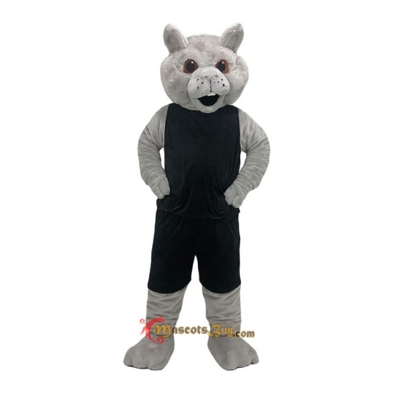 Light gray moving Leopard Mascot Costume Cosplay