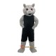 Light gray moving Leopard Mascot Costume Cosplay