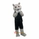 Light gray moving Leopard Mascot Costume Cosplay