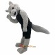 Light gray moving Leopard Mascot Costume Cosplay