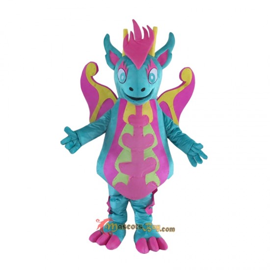 Lovely Colorful Dragon Dinosaur Mascot Costume Cosplay