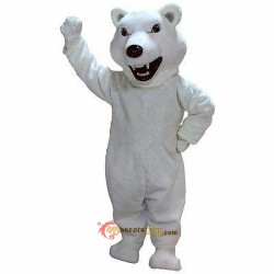 Mean Polar Bear Mascot Costume Cosplay