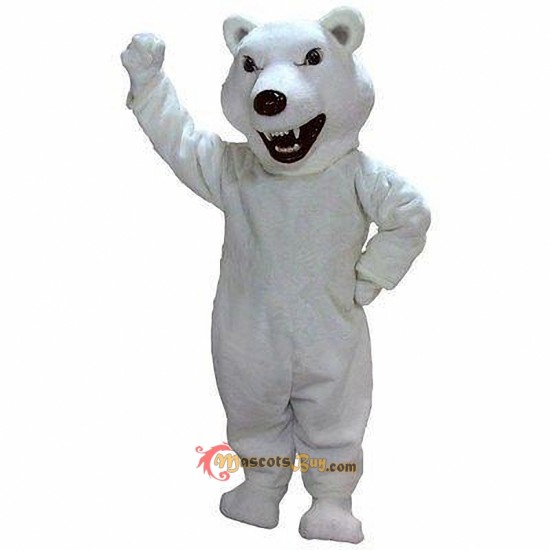 Mean Polar Bear Mascot Costume Cosplay