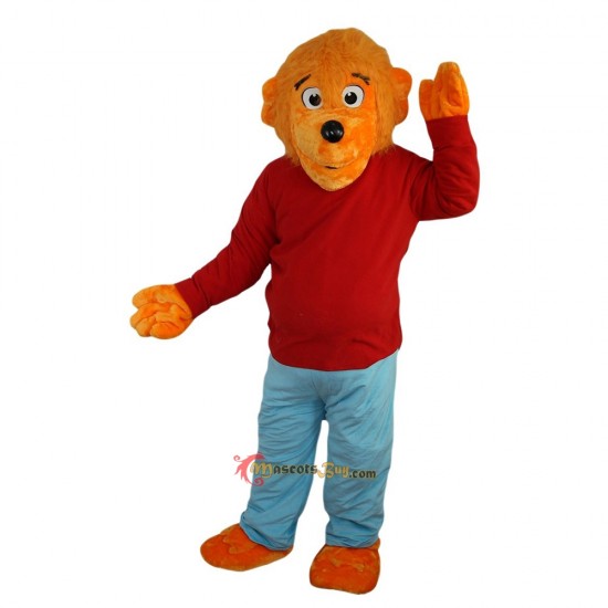 Mr. Orange Bear Mascot Costume Cosplay