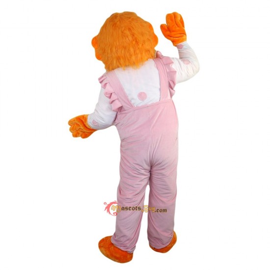 Ms. Orange Bear Mascot Costume Cosplay