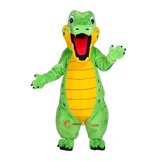New Green Alligator Mascot Costume Cosplay