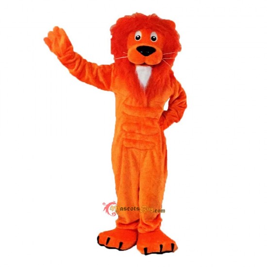 Orange Lion Mascot Costume Cosplay