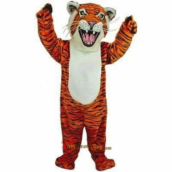 Orange Tiger Mascot Costume Cosplay