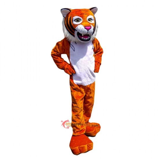 Orange Tiger Mascot Costume Cosplay