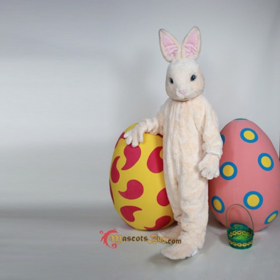 Peach Bunny Mascot Costume Cosplay