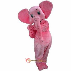 Pink Elephant Mascot Costume Cosplay