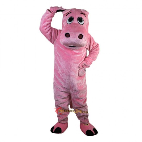 Pink Hippo Mascot Costume Cosplay