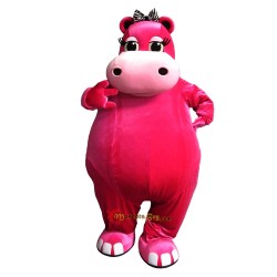 Pink Hippo Mascot Costume Cosplay