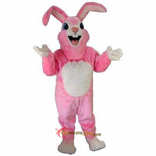 Pink Rabbit Mascot Costume Cosplay