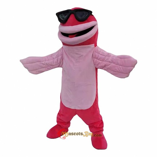 Pink shark Dolphin Mascot Costume Cosplay
