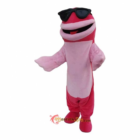 Pink shark Dolphin Mascot Costume Cosplay