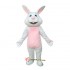 Pink White Rabbit Mascot Costume Cosplay